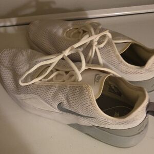 Nike Cream and Gray Athletic Shoes